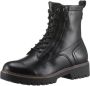 Tamaris Veterschoenen blokhak veterschoen combat-boots met contrast-raamnaad - Thumbnail 3