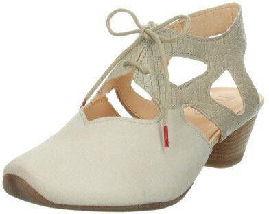Think! Slingback pumps AIDA dames pump met vetersluiting zomerschoen trechtervormige hak met fijn patroon