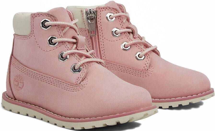 Timberland Pokey Pine 6in Boot Boots Schoenen with light pink nubuck maat: 22 beschikbare maaten:22 23 24 25 26 27 28 29 30