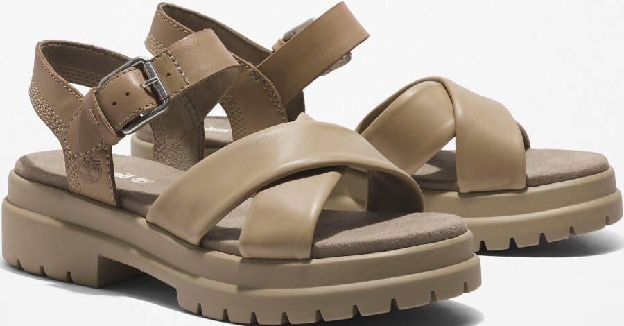 Timberland London Vibe leren sandalen taupe - Foto 4
