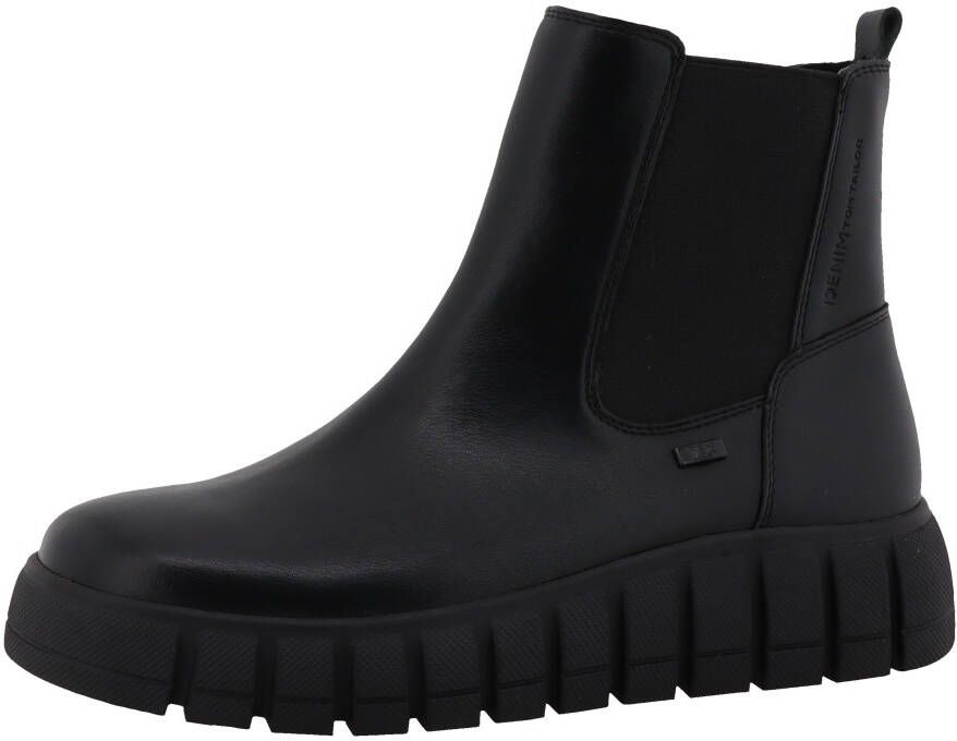 Tom Tailor Chelsea-boots plateau wedge enkellaars met praktische ritssluiting