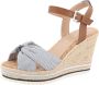 Tom Tailor Highheel sandaaltjes Valeria zomerschoen sandaal wig hak met gepolsterde binnenzool - Thumbnail 2