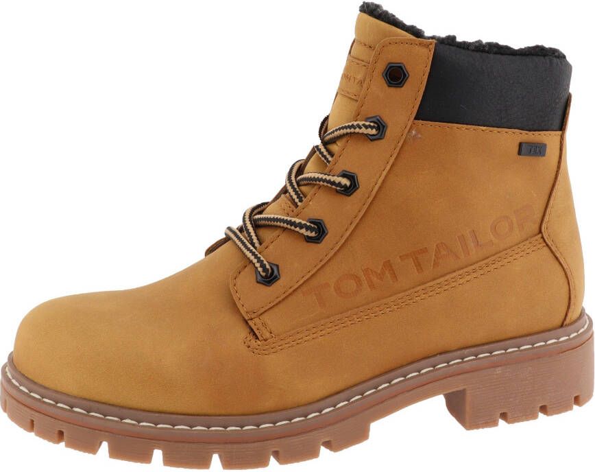 Tom Tailor Hoge veterschoenen met gepolsterde schacht comfortabele breedte g