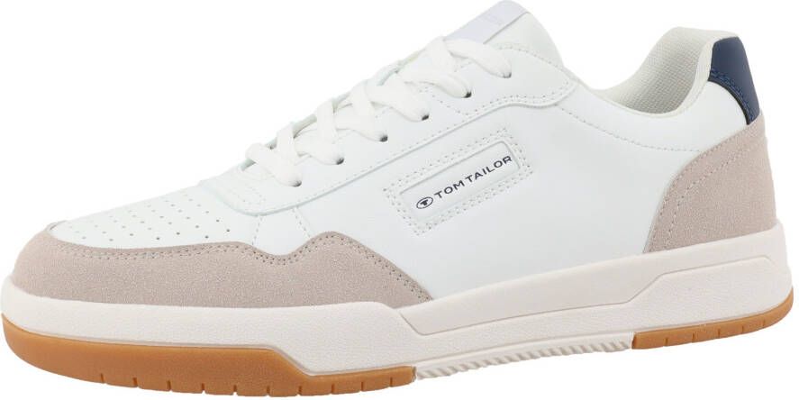Tom Tailor Sneakers met sleehak vrijetijdsschoen lage schoen veterschoen met perforatie