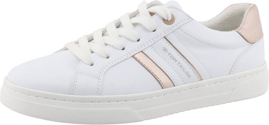 Tom Tailor Sneakers vrijetijdsschoen lage schoen veterschoen contrastafwerking aan de hak