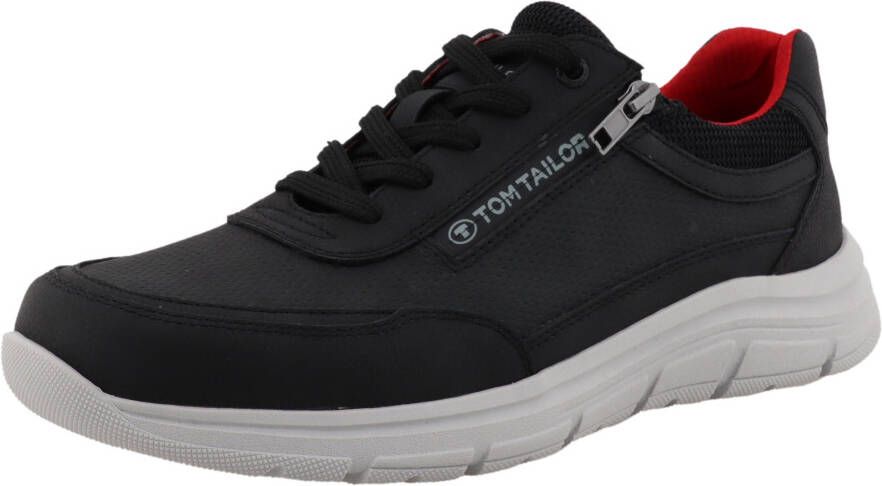 Tom Tailor Sneakers vrijetijdsschoen lage schoen veterschoen met logo-opdruk