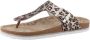 Tom Tailor Teenslippers zomerschoen dianette flats in leeuw-look - Thumbnail 1