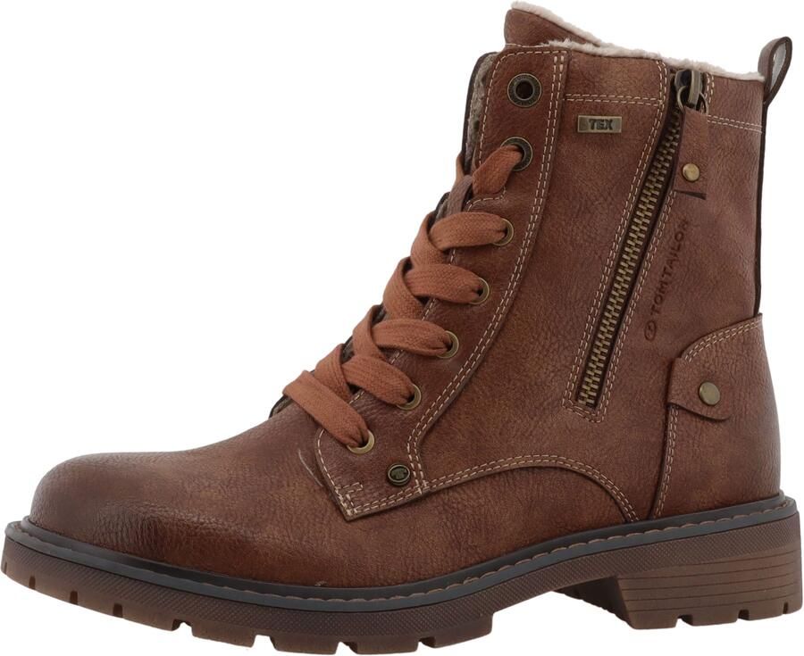 Tom Tailor Winterlaarzen Werkschoenen hiking boot met blokhak - Foto 5