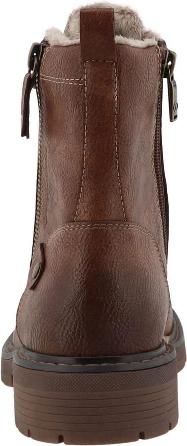 Tom Tailor Winterlaarzen Werkschoenen hiking boot met blokhak - Foto 3