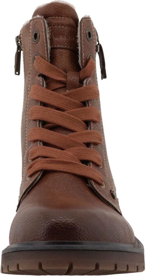 Tom Tailor Winterlaarzen Werkschoenen hiking boot met blokhak - Foto 2