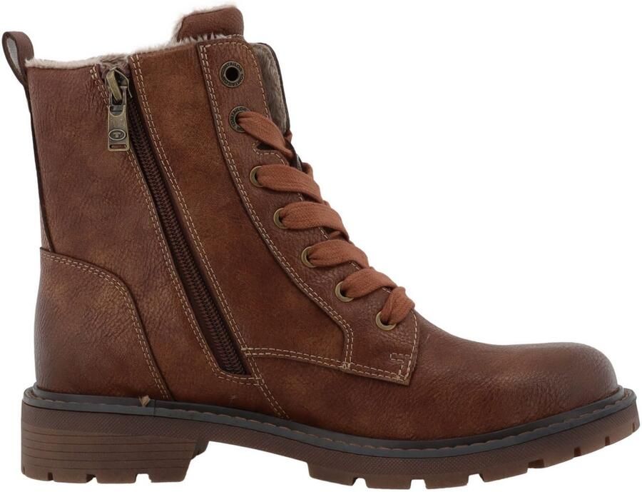 Tom Tailor Winterlaarzen Werkschoenen hiking boot met blokhak