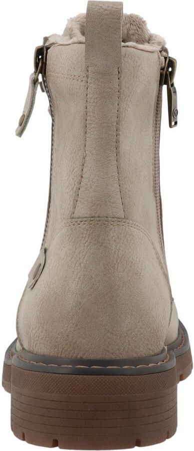 Tom Tailor Winterlaarzen Werkschoenen hiking boot met blokhak - Foto 4