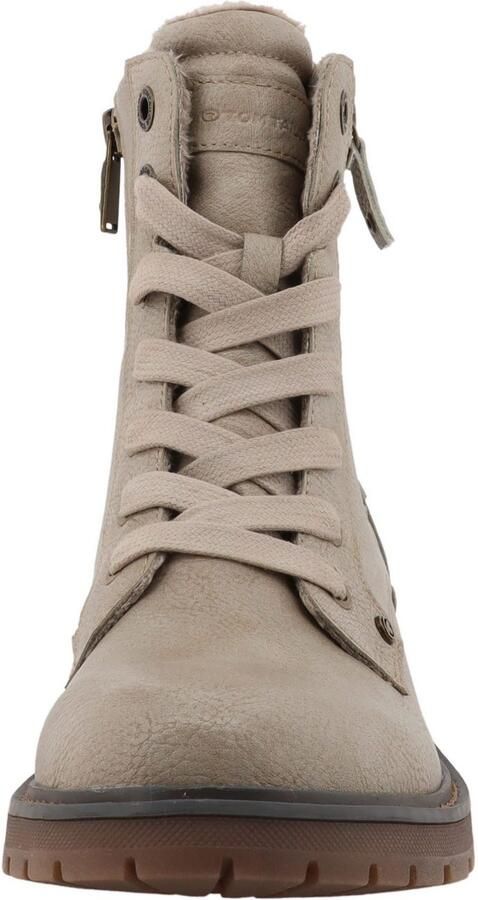 Tom Tailor Winterlaarzen Werkschoenen hiking boot met blokhak - Foto 3