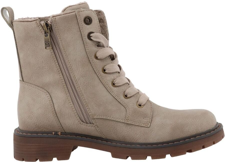 Tom Tailor Winterlaarzen Werkschoenen hiking boot met blokhak - Foto 2