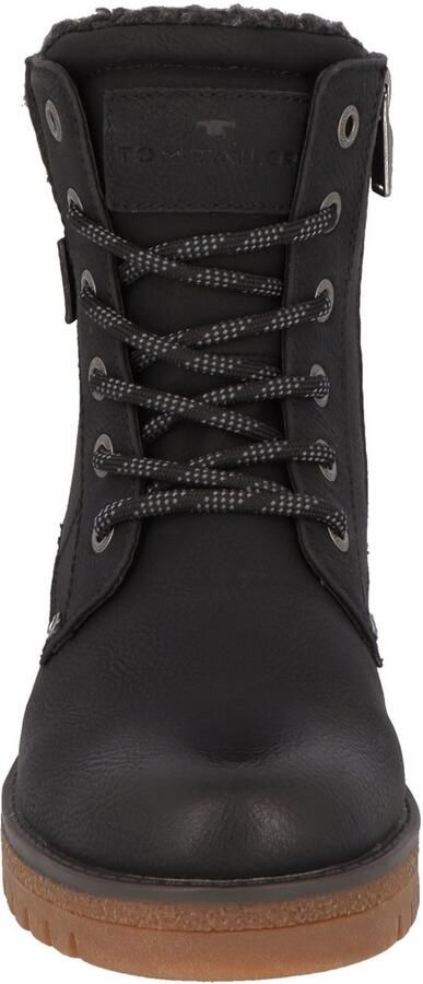 Tom Tailor Winterlaarzen Werkschoenen hiking boot met blokhak - Foto 4