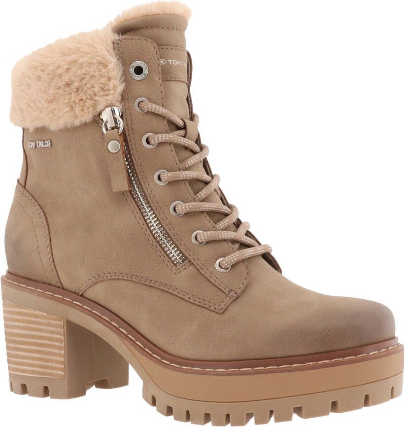 Tom Tailor Veterlaarsjes met modieuze plateauzool Schoenen