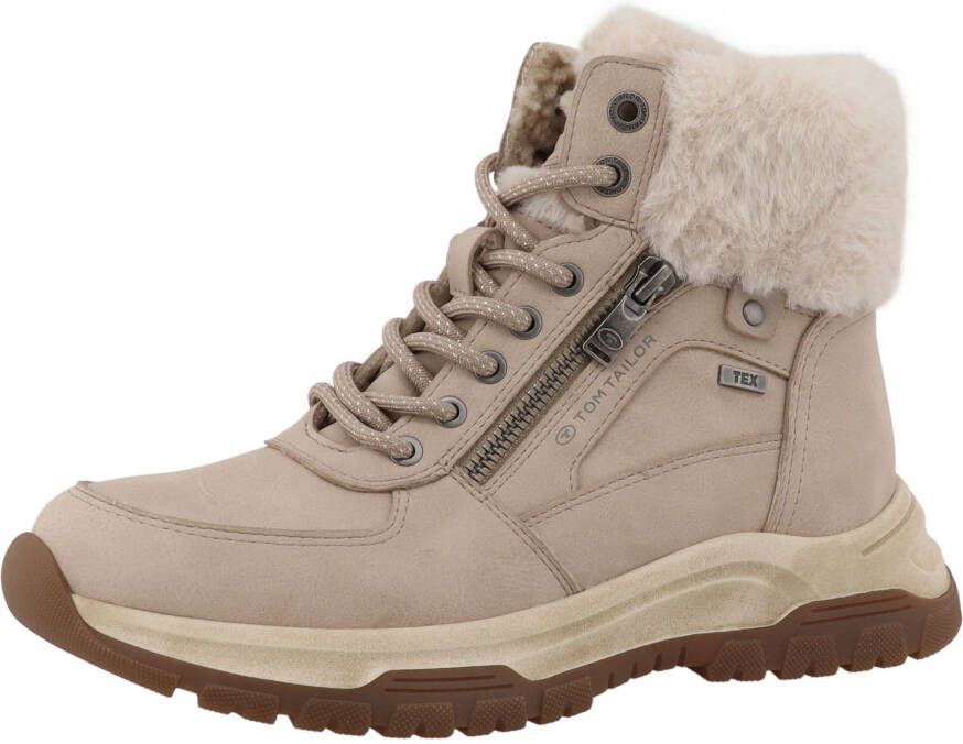 Tom Tailor Winterlaarzen Winterboots veterboots met TEX-membraan wijdte G