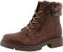 Tom Tailor Winterlaarzen hakken winter-enkellaars veterschoenen in comfortabele vorm - Thumbnail 2