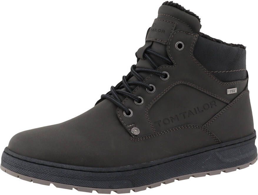 Tom Tailor Winterlaarzen plateau veterschoenen high-top sneaker met binnenrits