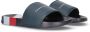 Tommy Hilfiger badslippers donkerblauw Rubber Logo 31 - Thumbnail 3