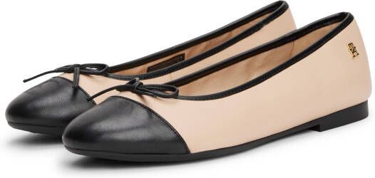 Tommy Hilfiger Ballerina's TOE CAP LEATHER BALLERINA