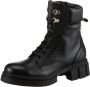 Tommy Hilfiger Bikerboots LACE-UP BIKER LEATHER blokhak veterschoenen enkellaars met gepolsterde schacht - Thumbnail 2