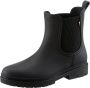 Tommy Hilfiger Zwarte Enkellaars met Textielpanelen Black Dames - Thumbnail 2