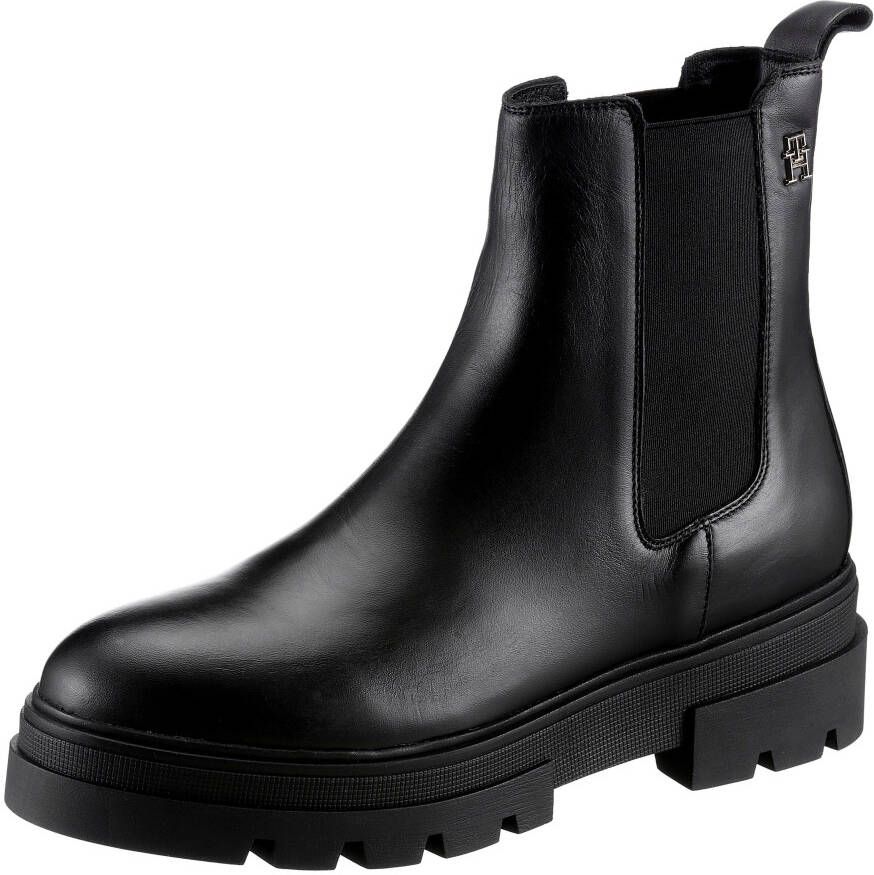 Tommy Hilfiger Chelsea-boots MONOCHROMATIC CHELSEA BOOT met functionele aantreklus