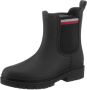 Tommy Hilfiger Hardware Rainboot Enkellaars Black Dames - Thumbnail 4
