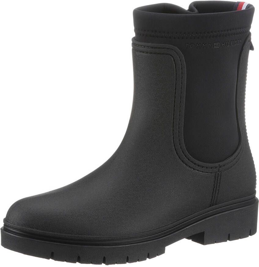 Tommy Hilfiger Chelsea-boots RAIN BOOT ANKLE met stretchinzet