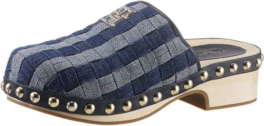 Tommy Hilfiger Clogs TH DENIM CONTRAST CLOG in een trendy retro-look