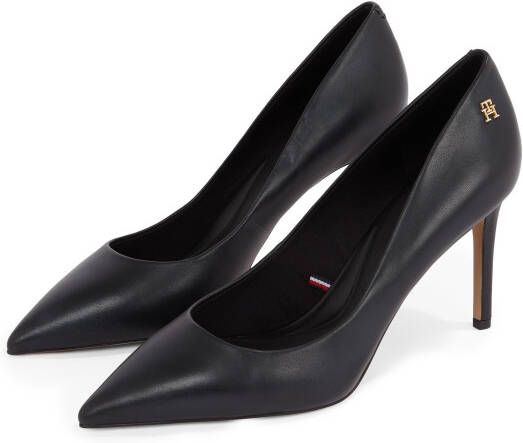 Tommy Hilfiger Highheel-pumps ESSENTIAL POINTED PUMP stilettohak avondschoenen partyschoenen in smalle vorm
