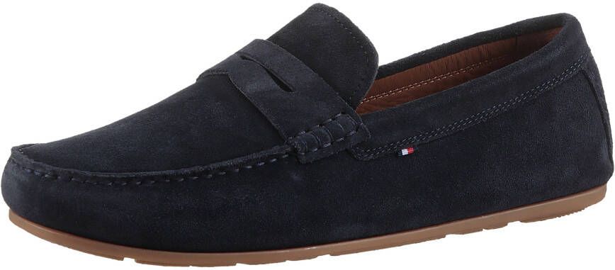 Tommy Hilfiger Instappers CASUAL HILFIGER SUEDE DRIVER loafers businessschoen mocassin met sierriem smalle vorm