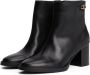 Tommy Hilfiger Laarsjes STACKED HEEL LEATHER ANKLE BOOT - Thumbnail 1