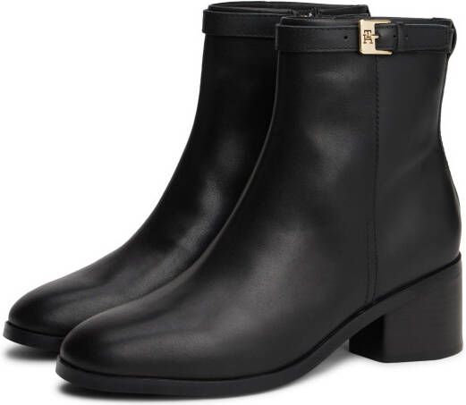 Tommy Hilfiger Laarsjes TH BUCKLE RIDING MID HEEL BOOTIE