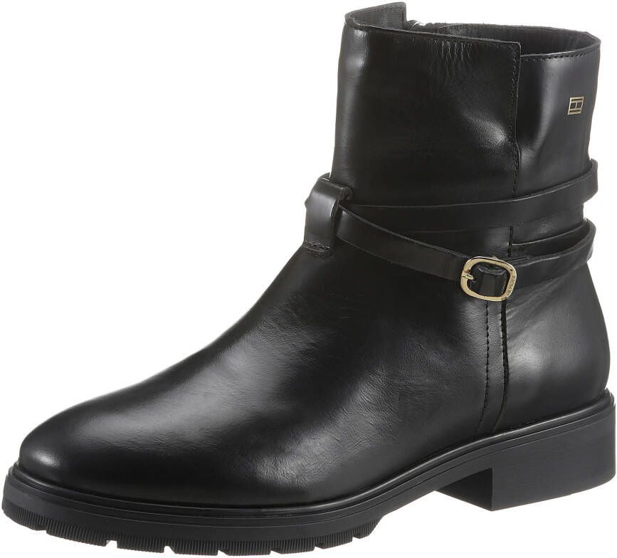 Tommy Hilfiger Laarsjes LEATHER BELT LOW BOOT