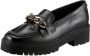 Tommy Hilfiger Pennyloafers in leer met labeldetail model 'CHAIN CHUNKY' - Thumbnail 3