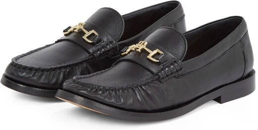 Tommy Hilfiger Loafers SOFT LEATHER HORSEBIT LOAFER blokhak businessschoen slipper met th-sieraad