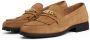 Tommy Hilfiger Loafers TH CHAIN FRINGE SUEDE LOAFER blokhak slipper business schoen met goudkleurige logo-sierketting - Thumbnail 1