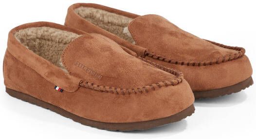 Tommy Hilfiger Pantoffels HILFIGER DRIVER HOUSE SHOE casual mode instapschoen slippers in moccasin-stijl