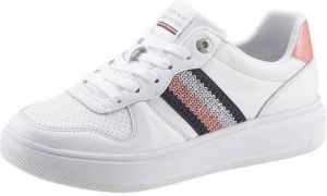 TOMMY HILFIGER plateausneakers CORPORATE TOMMY LEATHER CUPSOLE