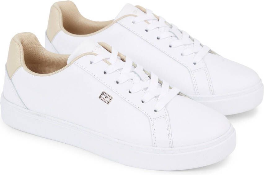 Tommy Hilfiger Sneakers van leer met labelapplicatie model 'ESSENTIAL COURT' - Foto 3
