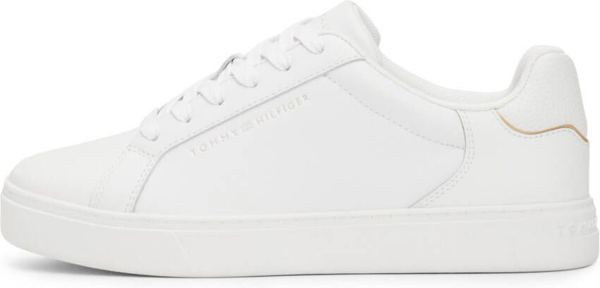 Tommy Hilfiger Plateausneakers ESSENTIAL COURT SNEAKER vrijetijdsschoen lage schoen veterschoen met logo-embossing