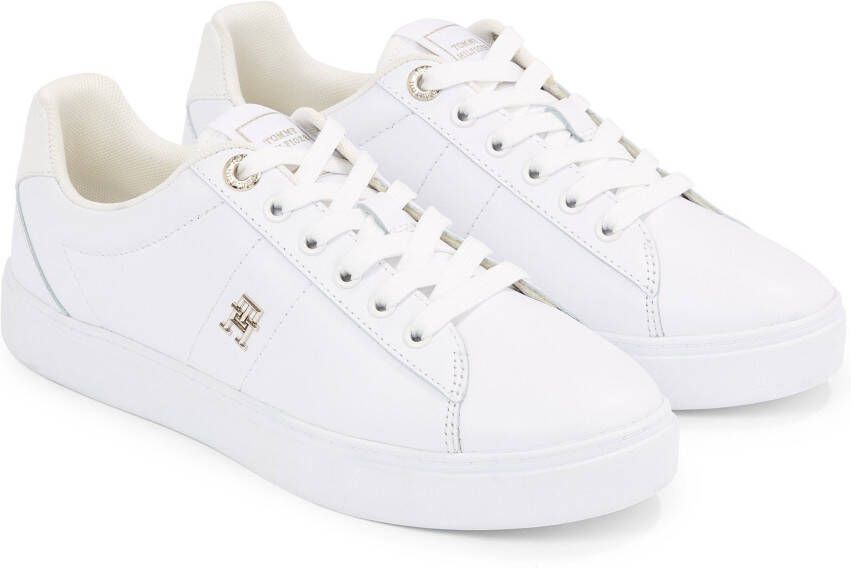 Tommy Hilfiger Sneakers van leer met labelapplicatie model 'ESSENTIAL' - Foto 2