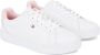 Tommy Hilfiger Witte Polyester Sneakers met Veters Contrastdetails Logo White Dames - Thumbnail 1