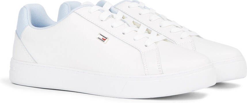 Tommy Hilfiger Witte polyester sneakers met veters contrastdetails logo White Dames - Foto 1