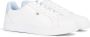 Tommy Hilfiger Witte polyester sneakers met veters contrastdetails logo White Dames - Thumbnail 1