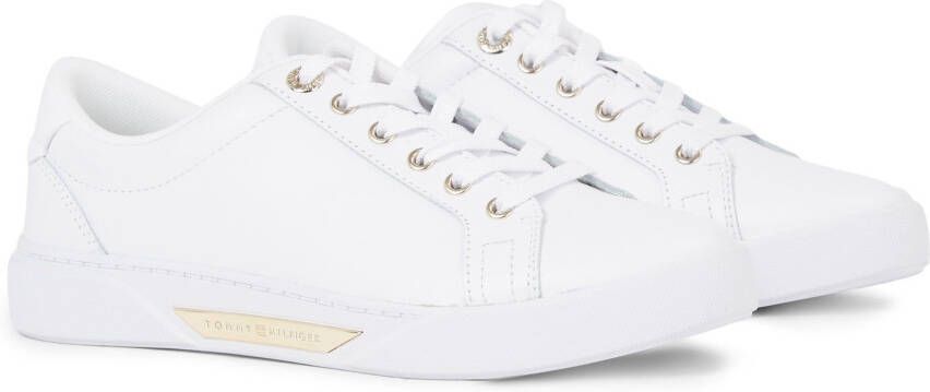 Tommy Hilfiger Plateausneakers GOLDEN HW COURT SNEAKER met zacht verdikte rand