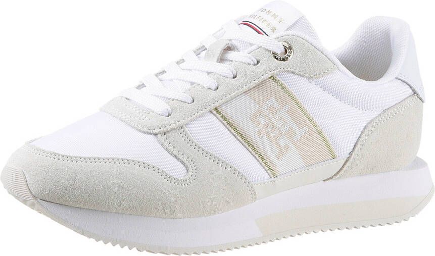Tommy Hilfiger Plateausneakers RUNNER WITH TH WEBBING met contrastafwerking vrijetijdsschoen halve schoen veterschoen - Foto 2