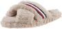 Tommy Hilfiger Pluchen pantoffels FUR CROSS STRAP HOME SLIPPER - Thumbnail 2